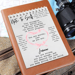 Personalized Name, Note to Self, Affirmations Journal|Coquette Pink Bow, Gift for Her, Girlfriend, Daughter, BFF, Wife, Mom, Aunt