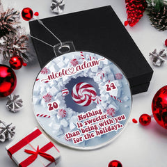 3-D With You Custom Christmas 2024 Large Acrylic Ornament Plaque