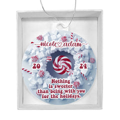 3-D With You Custom Christmas 2024 Large Acrylic Ornament Plaque