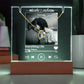 Custom Our Song Lit Plaque and Necklace Gift Bundle