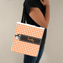 Halloween Treat Bag Ghost & Candy w Personalized Name