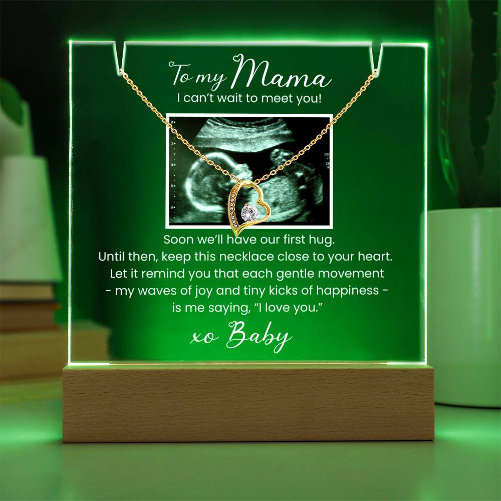 For Mommy-to-Be | Message from Baby, Personalized Sonogram / Ultrasound Pic | Mother’s Day, Birthday, Gift from Grandparent to be or Dad to Be