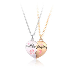 Mother Daughter Necklace - To Pre-School / Back to School / Life Milestone Gift