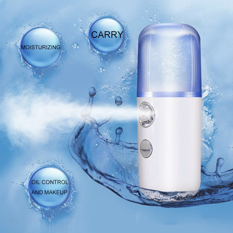 Pulvérisateur Facial Nano brume, Instrument de beauté, vapeur USB, hydratant, beauté