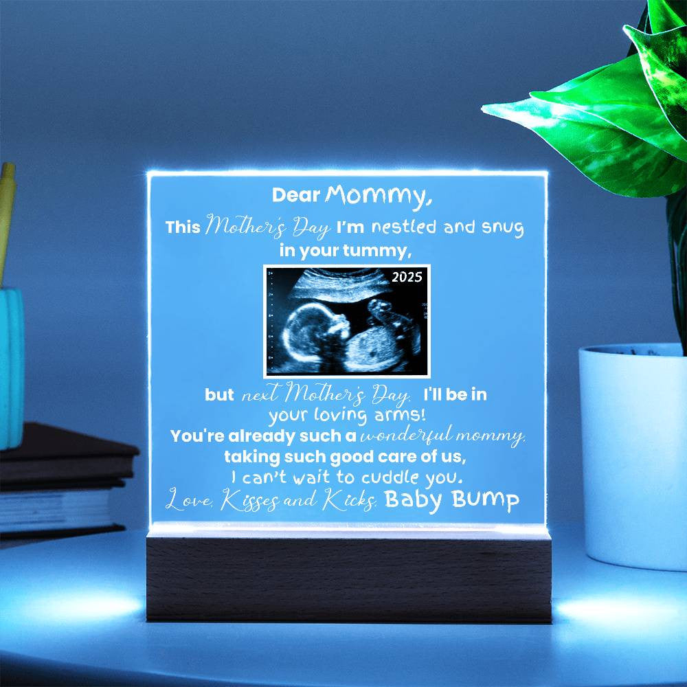 For Mommy-to-Be | Message from Baby, Personalized Names & Sonogram / Ultrasound Picture