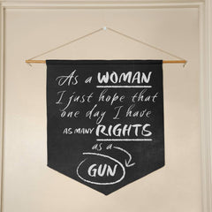 Woman’s Rights Wall Pennant | Any Day +  International Woman’s Day