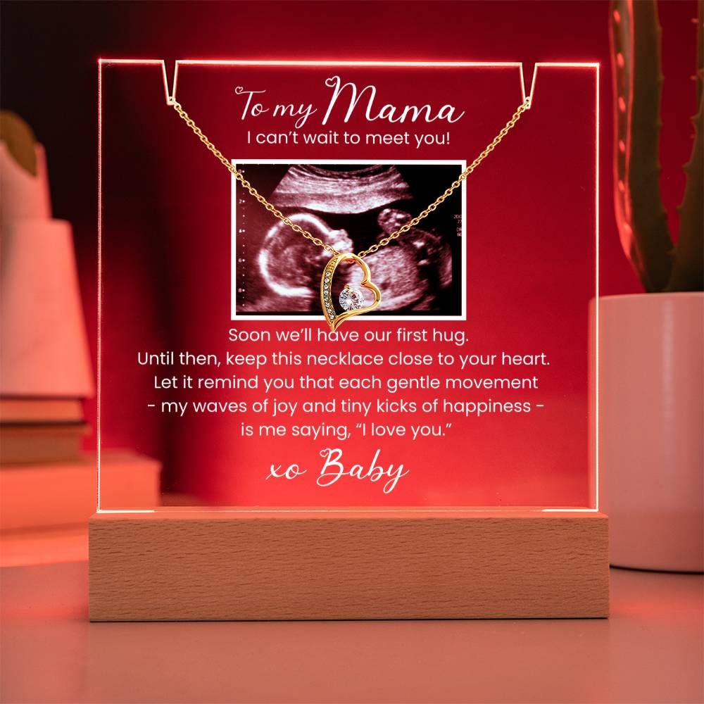 For Mommy-to-Be | Message from Baby, Personalized Sonogram / Ultrasound Pic | Mother’s Day, Birthday, Gift from Grandparent to be or Dad to Be