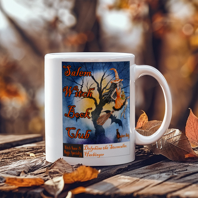 Add your own Witch Name!!! Salem Witch Book Club, Members Only Halloween Mug