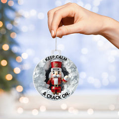 3-D Nutcracker 2024 Large Acrylic Ornament Plaque