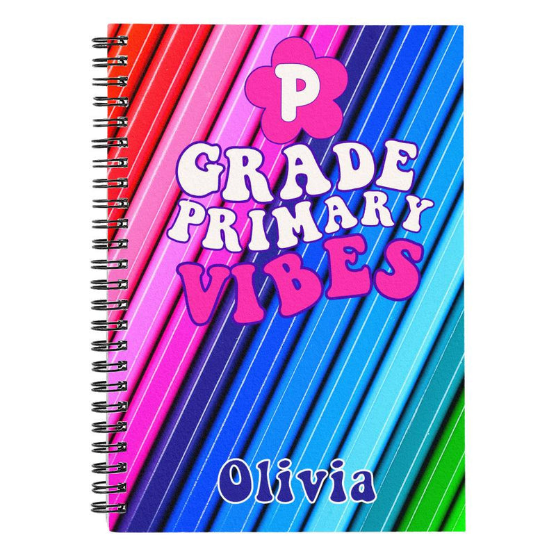 Personalized Spiral Notebook for Teachers, Pre-Schoolers, Students,