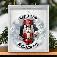 3-D Nutcracker 2024 Large Acrylic Ornament Plaque