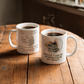 Mushroom Lover Book Lover Cottagecore Mug. White Ceramic or Stainless Steel Enamel Mug.Fun friend gift idea.Self-Gift idea.
