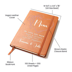 Personalized Coquette Pink Bow Yappers Journal for Mom| Gift for Mother from Childdren