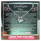 Granddaughter Custom Lit Keepsake Message Plaque & Necklace Gift Bundle