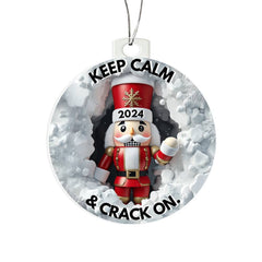 3-D Nutcracker 2024 Large Acrylic Ornament Plaque