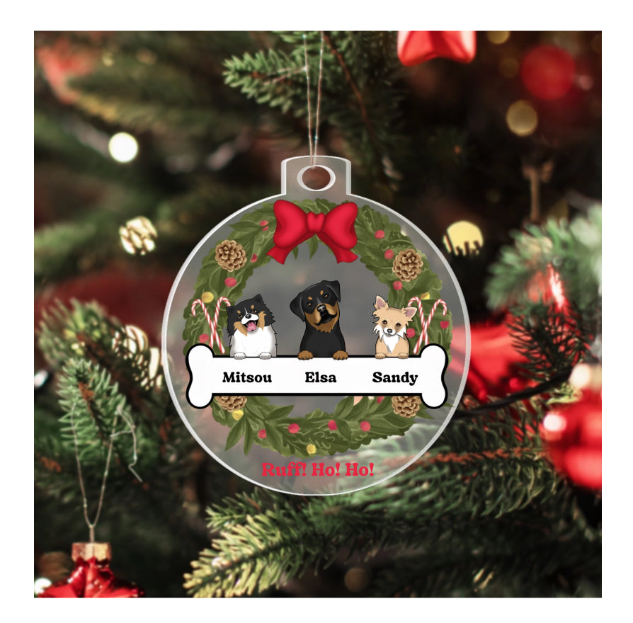 Custom Dog Acrylic Ornament