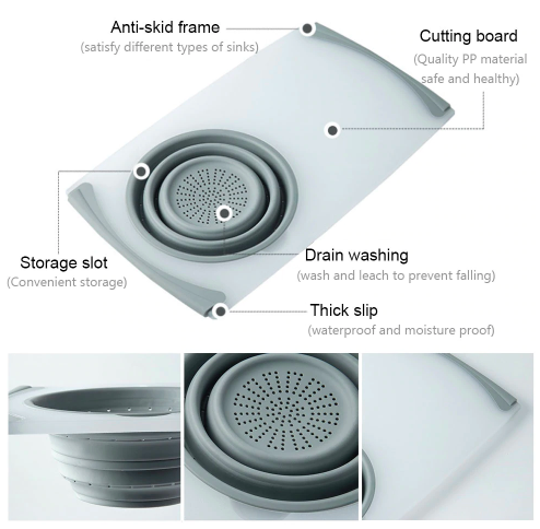 Planche à découper en plastique de cuisine