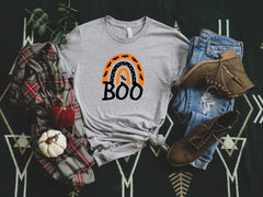 Halloween Boo Shirt, Gnomes Halloween Rainbow shirt