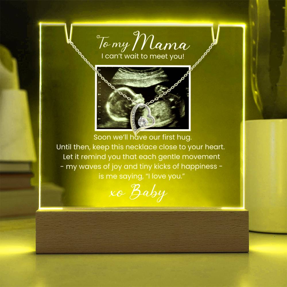 For Mommy-to-Be | Message from Baby, Personalized Sonogram / Ultrasound Pic | Mother’s Day, Birthday, Gift from Grandparent to be or Dad to Be