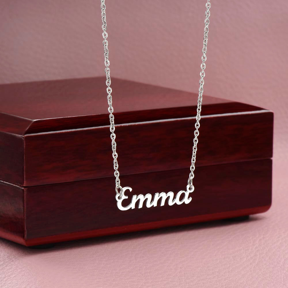 For Daughter Custom Name Necklace From Mom