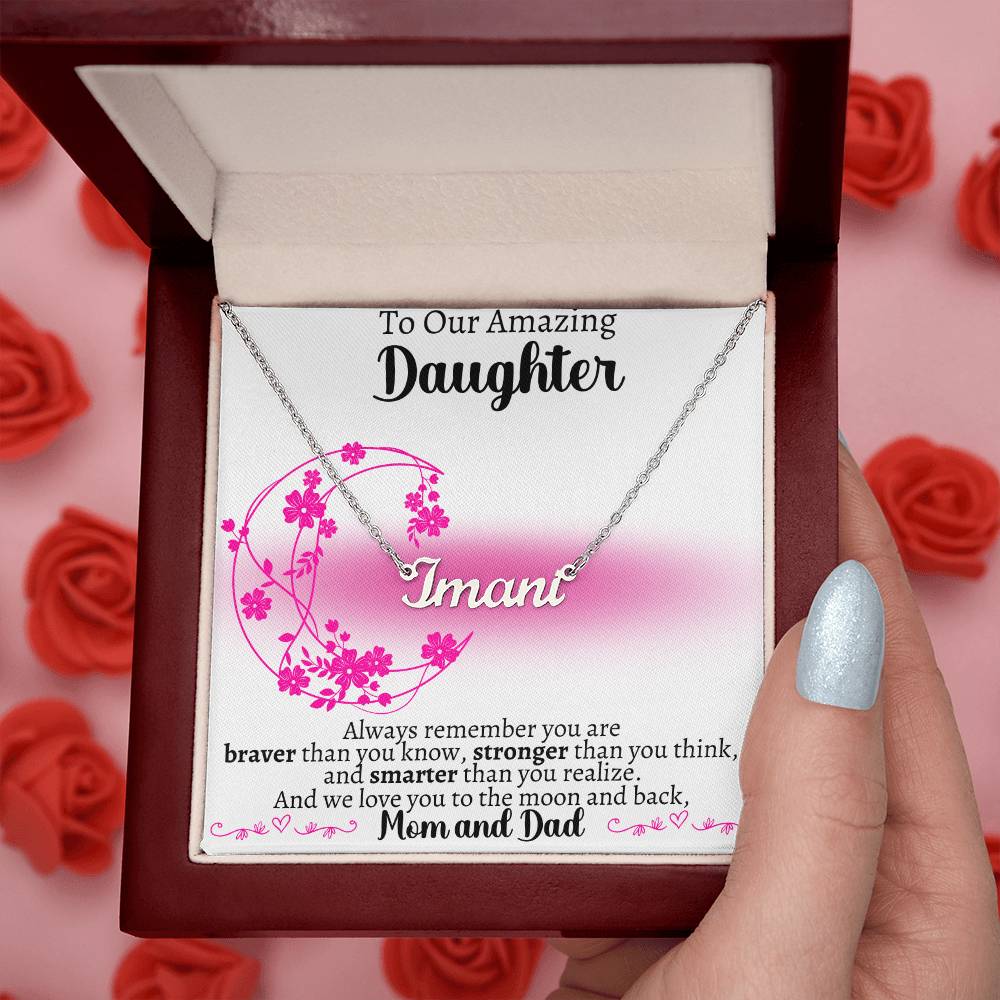 To our Daughter Custom Name Necklace from Parents