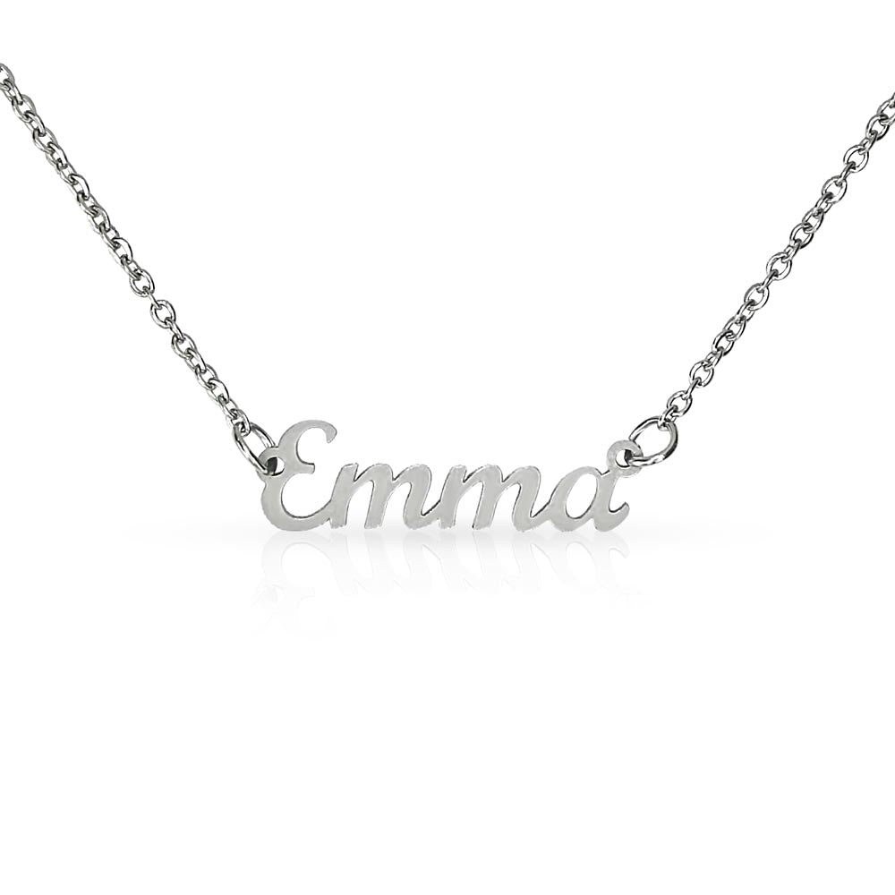 Your Name Elegant Script Necklace