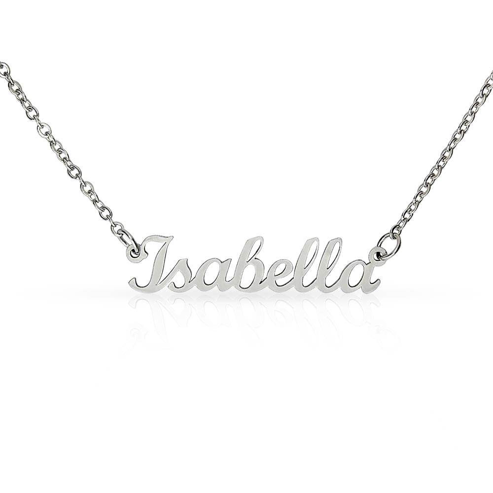 Your Name Elegant Script Necklace