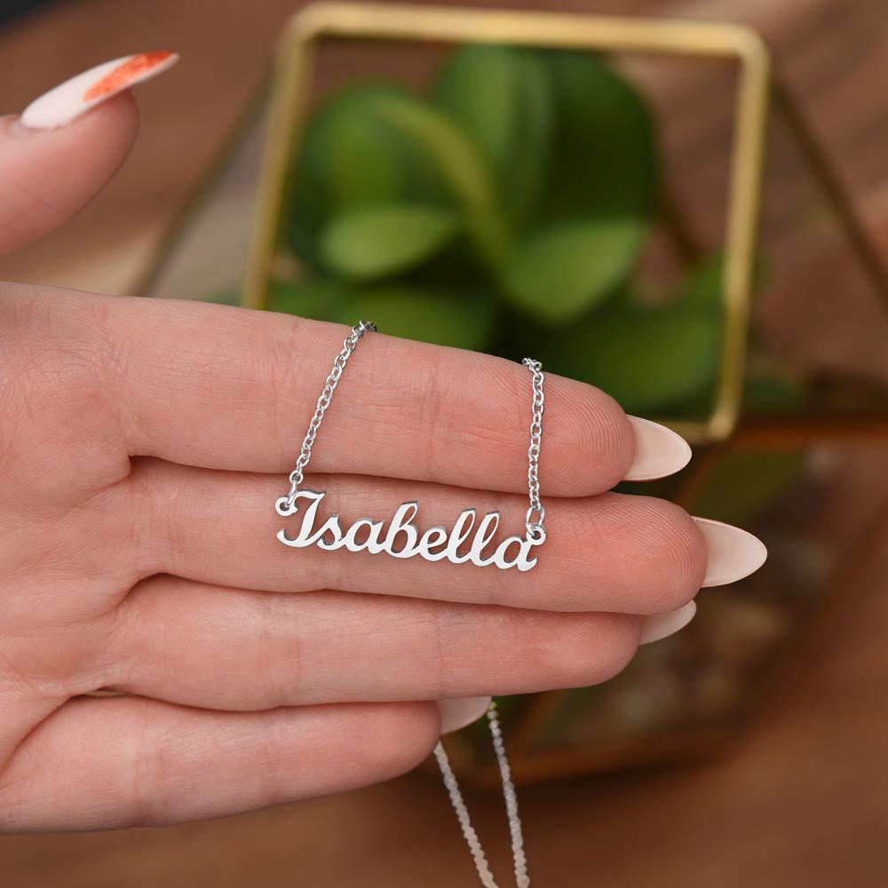 Your Name Elegant Script Necklace