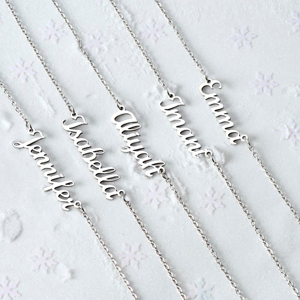 Your Name Elegant Script Necklace