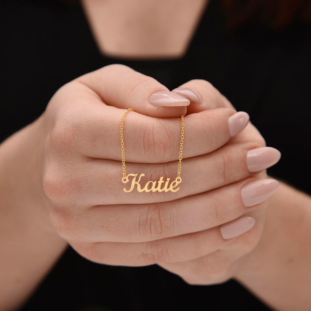 Your Name Elegant Script Necklace