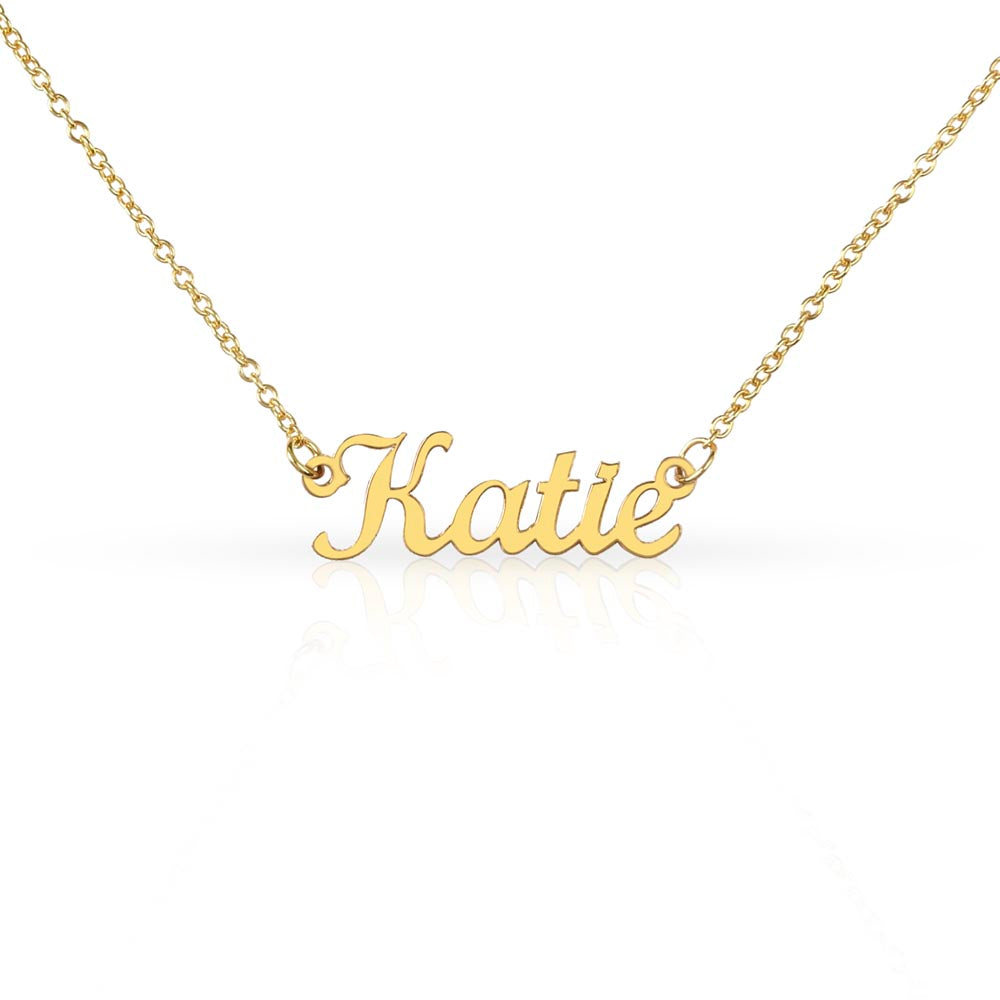 Your Name Elegant Script Necklace