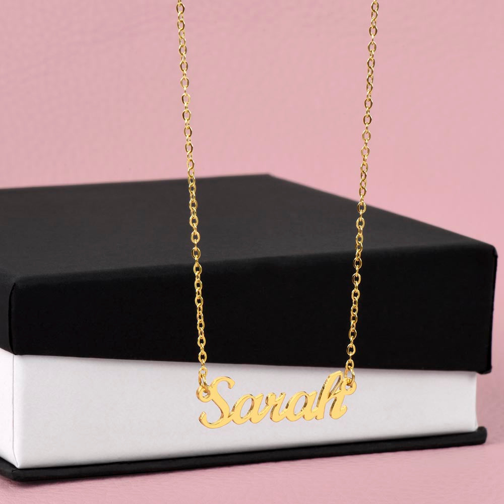 Your Name Elegant Script Necklace