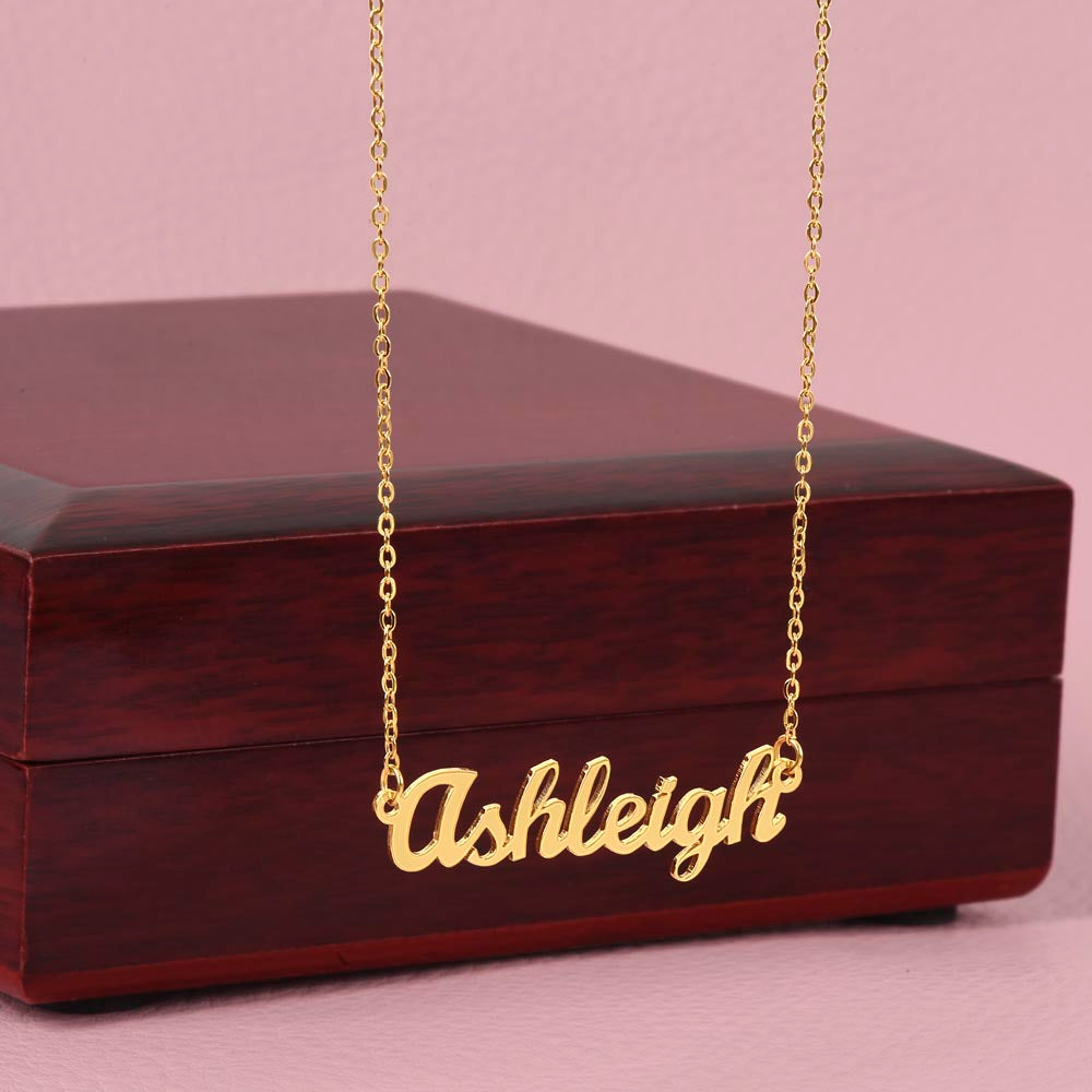 Your Name Elegant Script Necklace