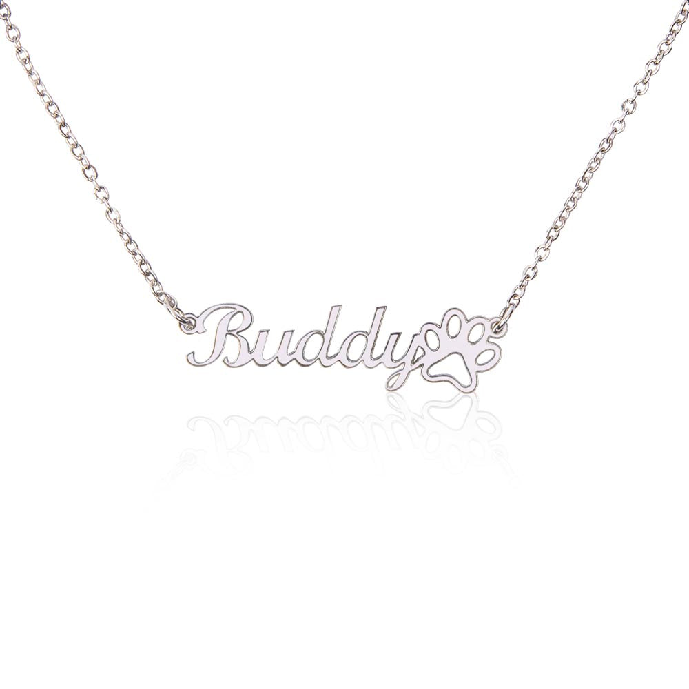 The Right Man Custom Dog Name Necklace