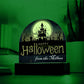 Personalized Happy Halloween Light - Haunted House Acrylic Plaque Sign