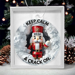 3-D Nutcracker 2024 Large Acrylic Ornament Plaque