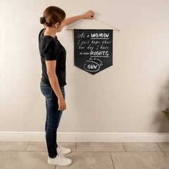 Woman’s Rights Wall Pennant | Any Day +  International Woman’s Day