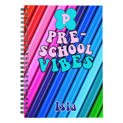 Personalized Spiral Notebook for Teachers, Pre-Schoolers, Students,