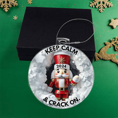 3-D Nutcracker 2024 Large Acrylic Ornament Plaque