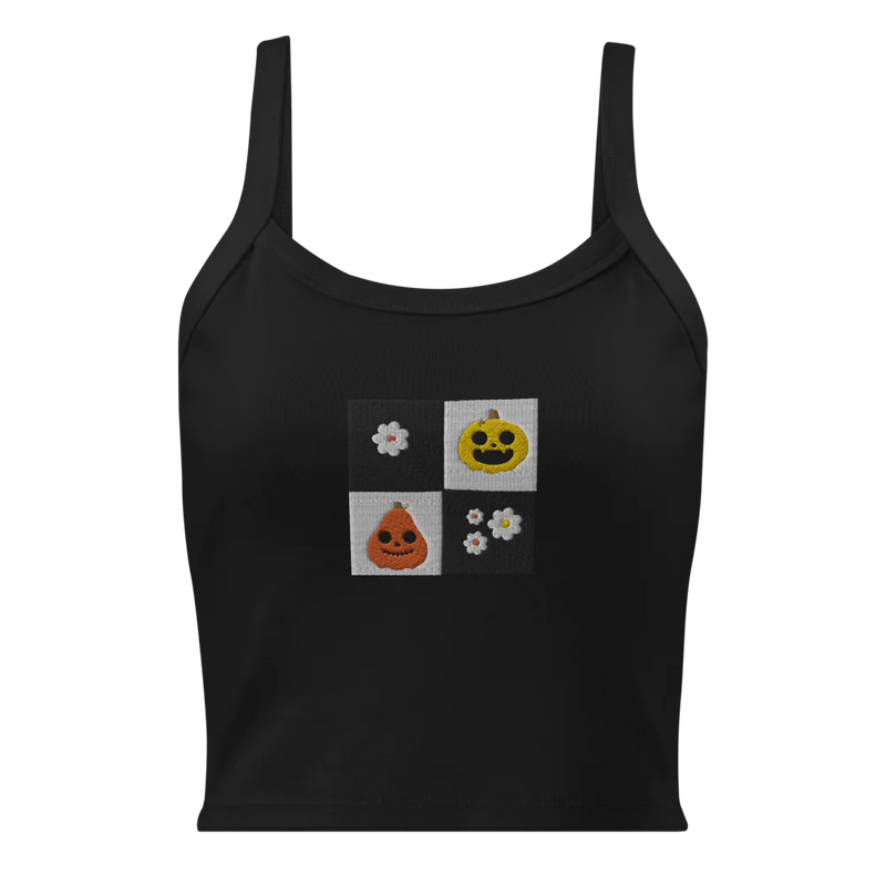 Halloween Women's Micro-Rib Tank Top-PJTop Embroidered