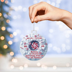 3-D With You Custom Christmas 2024 Large Acrylic Ornament Plaque