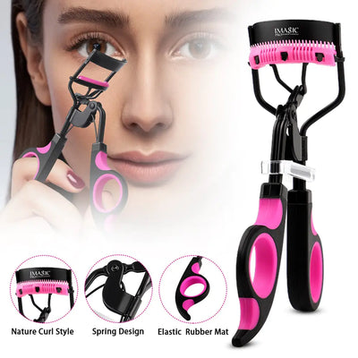 BEST All Eye Shapes Eyelashes Curler - with built-in lash brush!