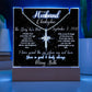 To My Husband - Blessed Day We Met Lit Star Sky Keepsake & Necklace Bundle