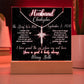 To My Husband - Blessed Day We Met Lit Star Sky Keepsake & Necklace Bundle